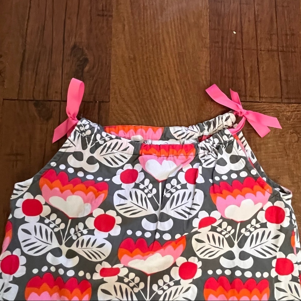 Hanna Andersson girls pillowcase dress ribbons Sz 100/4 lightweight cotton - Picture 4 of 6